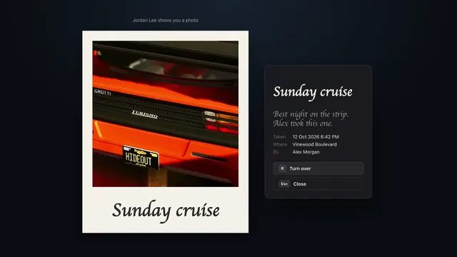 Instant camera (sample data). Click to enlarge.